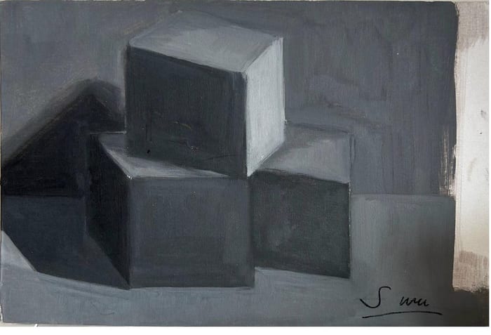 Geometric Forms in Grey