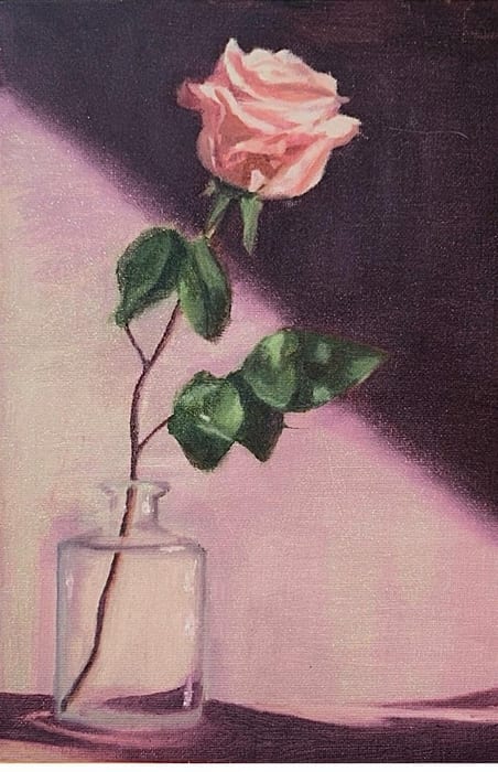 Rose in Glass Vase