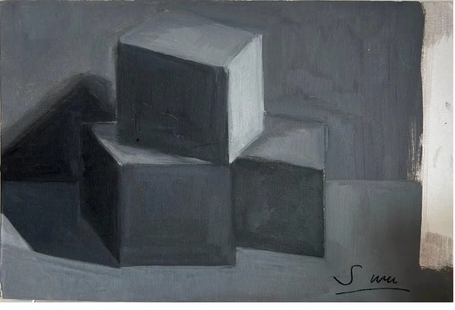 Geometric Forms in Grey